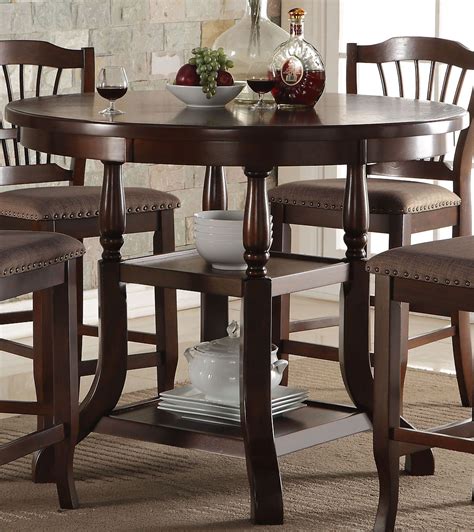 Round Counter Height Dining Set For 6